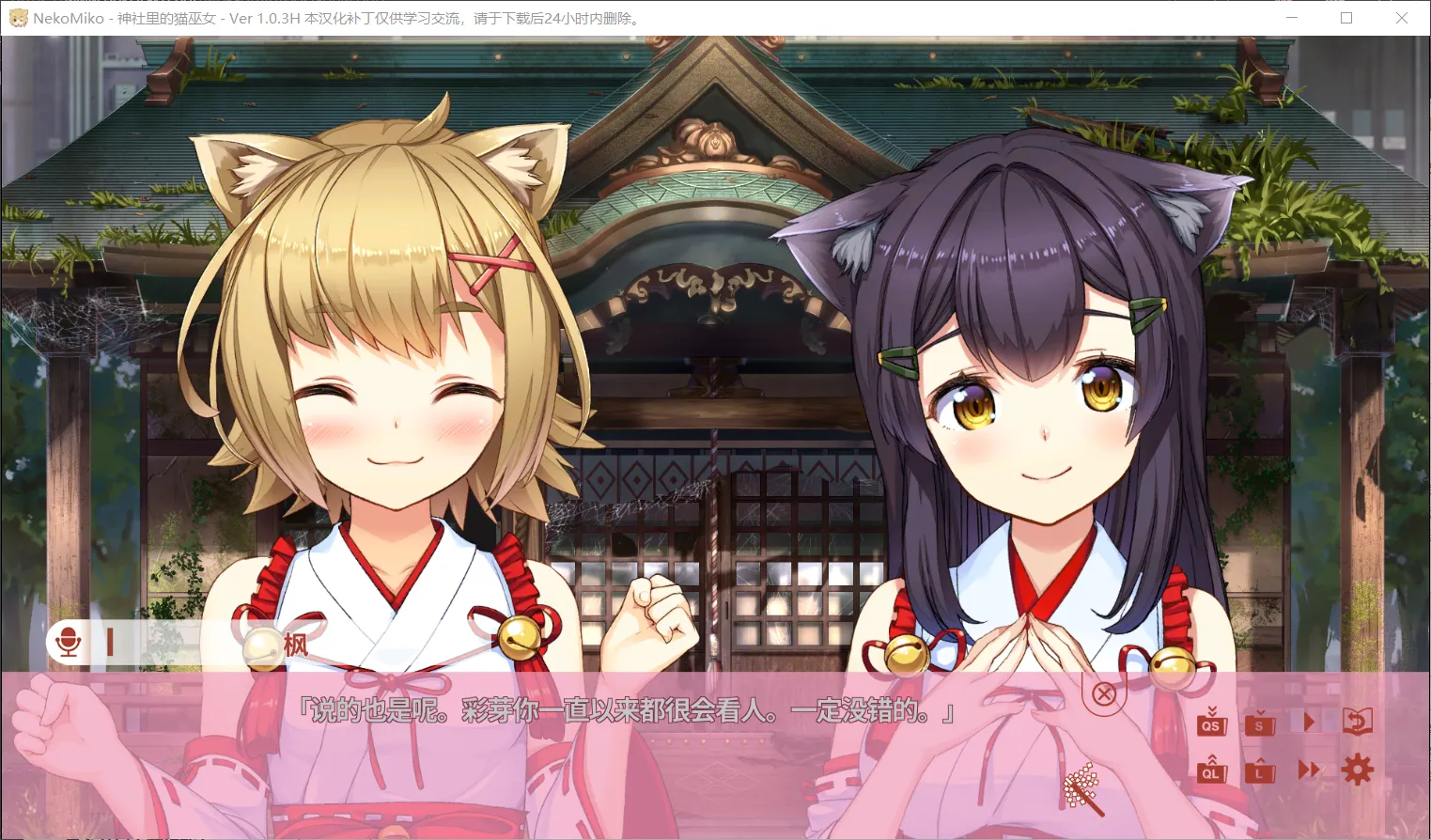 图片[2]-【qureate】神社里的猫巫女 / NekoMiko / ねこみこ【木云汉化组】 - Windows资源 - 喵源领域